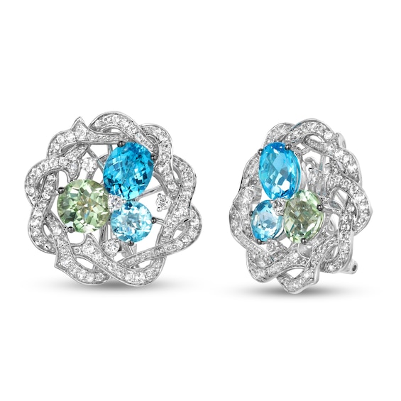 Le Vian Topaz Earrings 14K Vanilla Gold