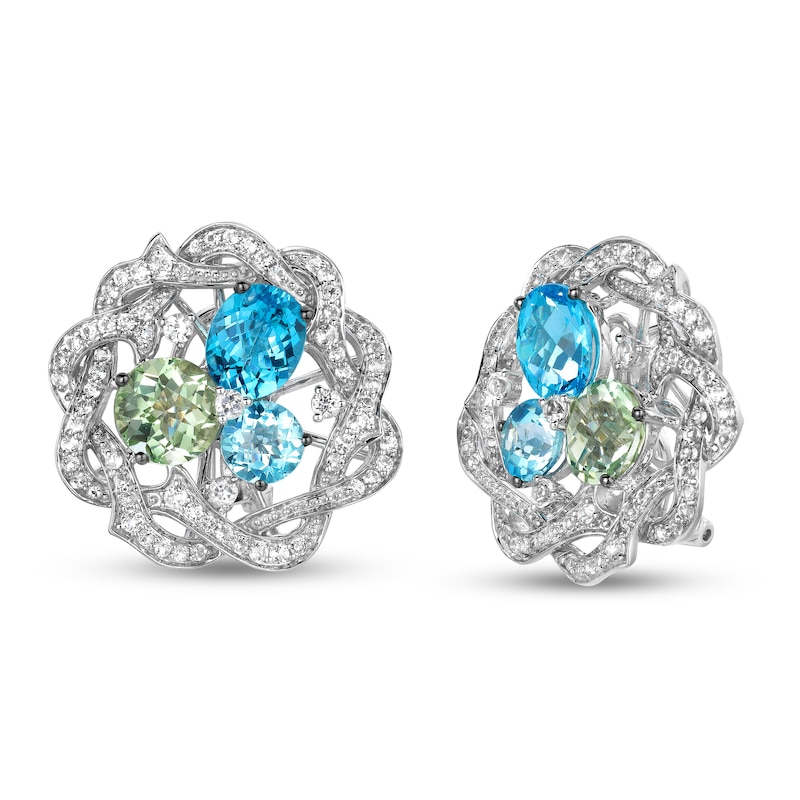Main Image 1 of Le Vian Topaz Earrings 14K Vanilla Gold