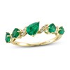 Le Vian Emerald Ring 1/20 ct tw Diamonds 14K Honey Gold