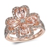 Le Vian Creme Brulee Morganite Ring 3/4 ct tw Diamonds 14K Strawberry Gold