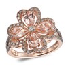 Le Vian Creme Brulee Morganite Ring 3/4 ct tw Diamonds 14K Strawberry Gold