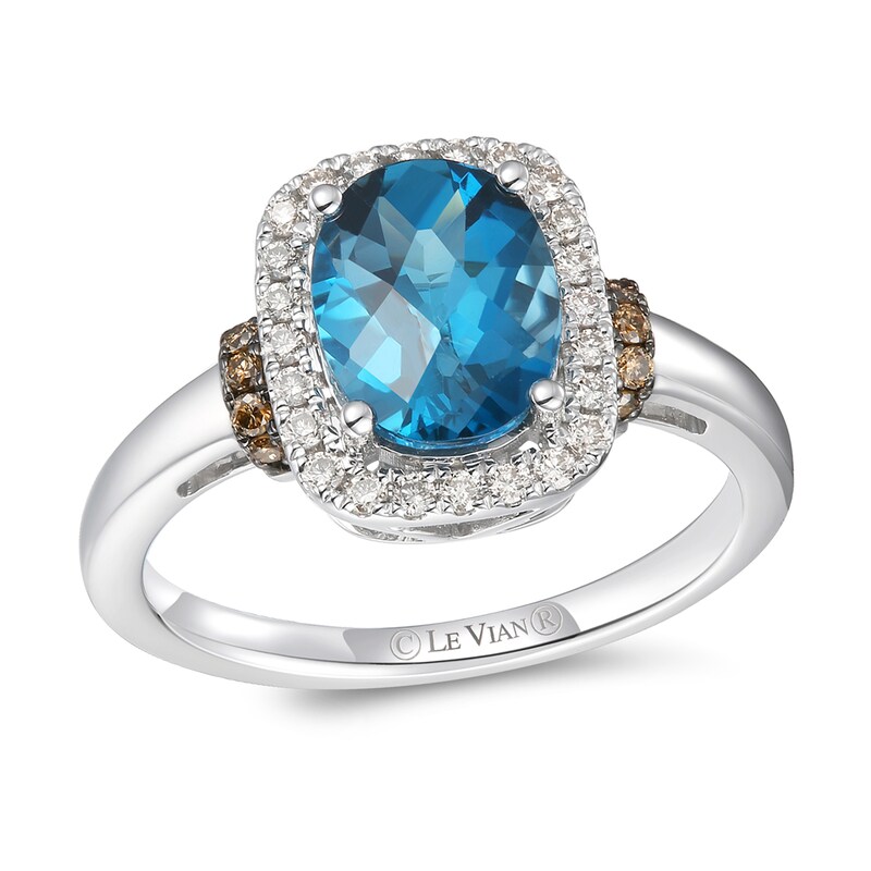 Le Vian Creme Brulee Topaz Ring 1/4 ct tw Diamonds 14K Vanilla Gold