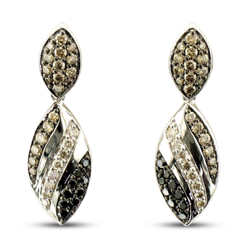 Main Image 1 of Le Vian Creme Brulee Diamond Earrings 1-1/4 ct tw Diamonds 14K Vanilla Gold