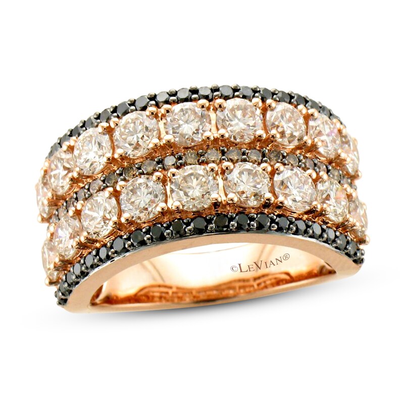 Le Vian Creme Brulee Diamond Ring 3 1/4 ct tw 14K Strawberry Gold