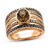 Le Vian Creme Brulee Quartz Ring 1-1/2 ct tw Diamonds 14K Strawberry Gold