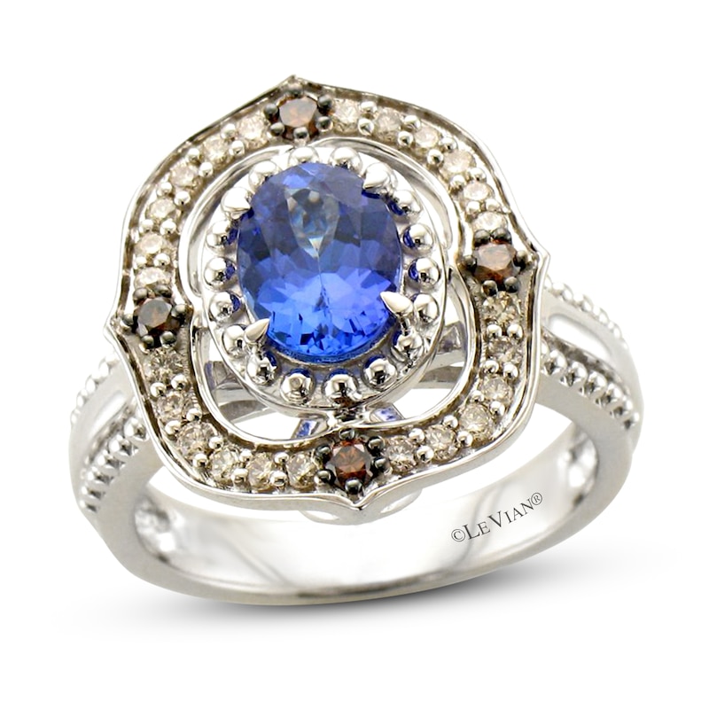 Main Image 1 of Le Vian Creme Brulee Tanzanite Ring 3/8 ct tw Diamonds 14K Vanilla Gold - Size 7