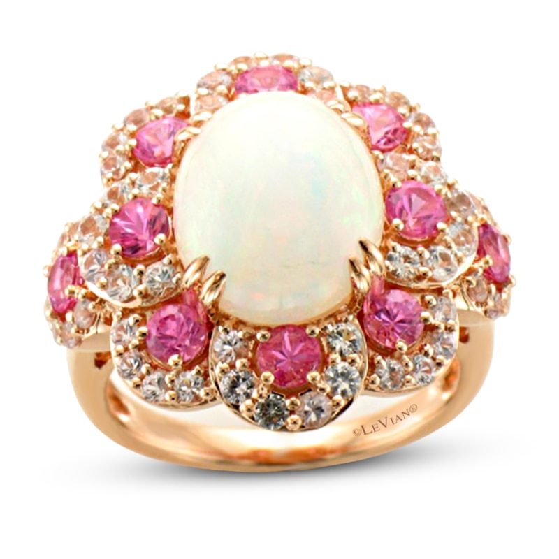 Le Vian Opal/Sapphire Ring 14K Strawberry Gold