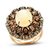 Le Vian Nude Opal/Quartz Ring 1 ct tw Diamonds 14K Strawberry Gold