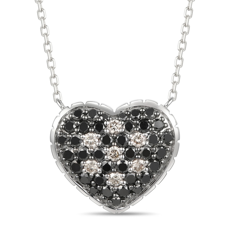 Main Image 1 of Le Vian Exotics Heart Necklace 7/8 ct tw Diamonds 14K Vanilla Gold 18"