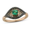 Le Vian Exotics Emerald Ring 1/2 ct tw Diamonds 14K Strawberry Gold