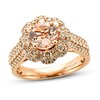 Thumbnail Image 0 of Le Vian Morganite Ring 7/8 ct tw Diamonds 14K Strawberry Gold - Size 7