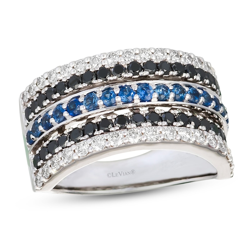 Main Image 1 of Le Vian Sapphire Ring 1-1/6 ct tw Diamonds 14K Vanilla Gold - Size 7
