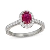 Thumbnail Image 0 of Le Vian Couture Ruby Ring 1/2 ct tw Diamonds Platinum - Size 7