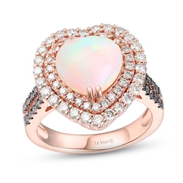 Le Vian Opal Ring 1 ct tw Diamonds 14K Strawberry Gold - Size 7