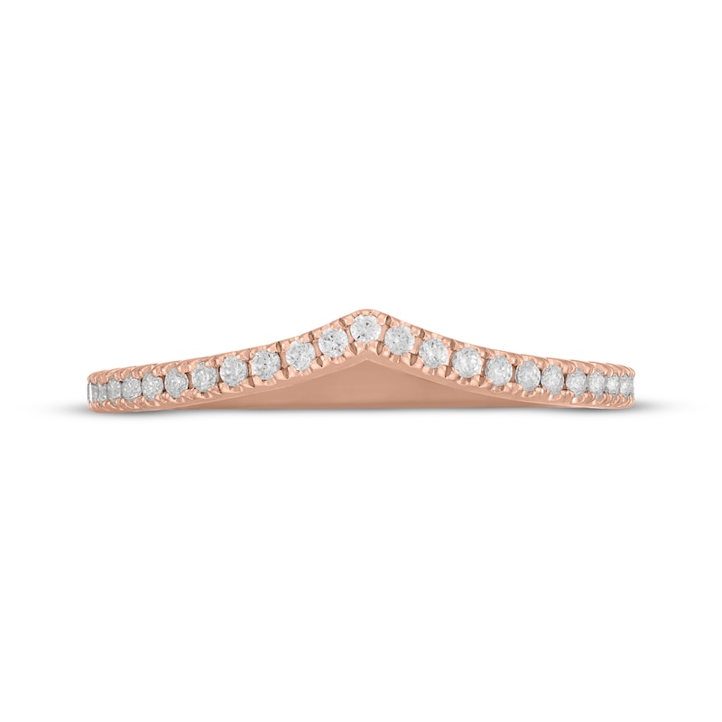 Main Image 10 of Neil Lane Diamond Chevron Wedding Band 1/4 ct tw 14K Rose Gold