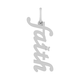 Sterling Silver or 10K Gold Faith Charm