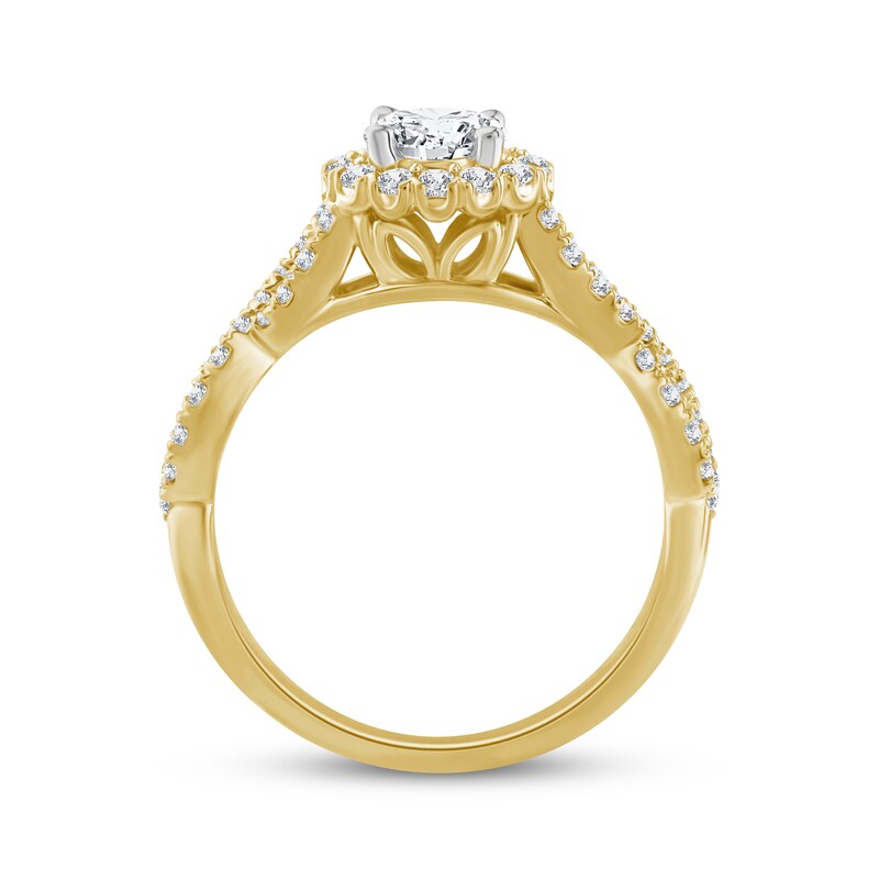 Main Image 3 of Adore Lab-Grown Diamonds Engagement Ring 1-1/2 ct tw 14K Yellow Gold