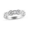 Every Moment Diamond Crossover Infinity Band 1/2 ct tw 14K White Gold