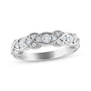 Every Moment Diamond Crossover Infinity Band 1/2 ct tw 14K White Gold