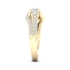 Thumbnail Image 2 of Diamond Three-Stone Swirl Engagement Ring 1-1/4 ct tw 14K Yellow Gold