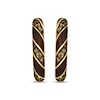 Thumbnail Image 2 of Le Vian Diamond Enamel Hoop Earrings 3/8 ct tw 14K Honey Gold