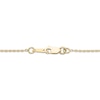 Thumbnail Image 3 of Emerald-Cut Lab-Created Emerald & Oval-Cut Lab-Grown Diamond Necklace 1/4 ct tw 14K Yellow Gold 18"