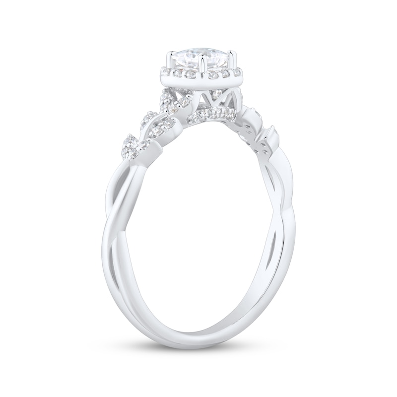 Main Image 2 of Adore Princess-Cut Diamond Engagement Ring 1/2 ct tw 14K White Gold