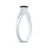 Thumbnail Image 2 of Adore Round-Cut Black & White Diamond Engagement Ring 1/2 ct tw 14K White Gold