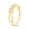 Thumbnail Image 2 of Diamond Infinity Ring 1/8 ct tw 10K Yellow Gold