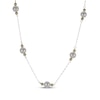 Thumbnail Image 1 of Cultured Pearl & Bead Station Necklace 10K Yellow Gold 18"