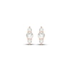 Thumbnail Image 2 of KAY Lab-Grown Diamonds Three-Stone Vertical Stud Earrings 1/5 ct tw 14K Rose Gold