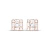 Thumbnail Image 2 of KAY Lab-Grown Diamonds Baguette & Round-Cut Stud Earrings 3/4 ct tw 14K Rose Gold