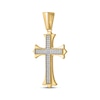 Thumbnail Image 2 of Men's Diamond Gothic-Style Cross Charm 1/2 ct tw 10K Yellow Gold