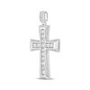 Thumbnail Image 2 of KAY Lab-Grown Diamonds Men's Cross Charm 3 ct tw Sterling Silver