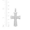 Thumbnail Image 4 of KAY Lab-Grown Diamonds Men's Cross Charm 3 ct tw Sterling Silver