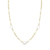 Thumbnail Image 1 of Heart Station Necklace 14K Two-Tone Gold 18"