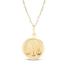 Thumbnail Image 1 of Zodiac Libra Medallion Necklace 14K Yellow Gold 18"