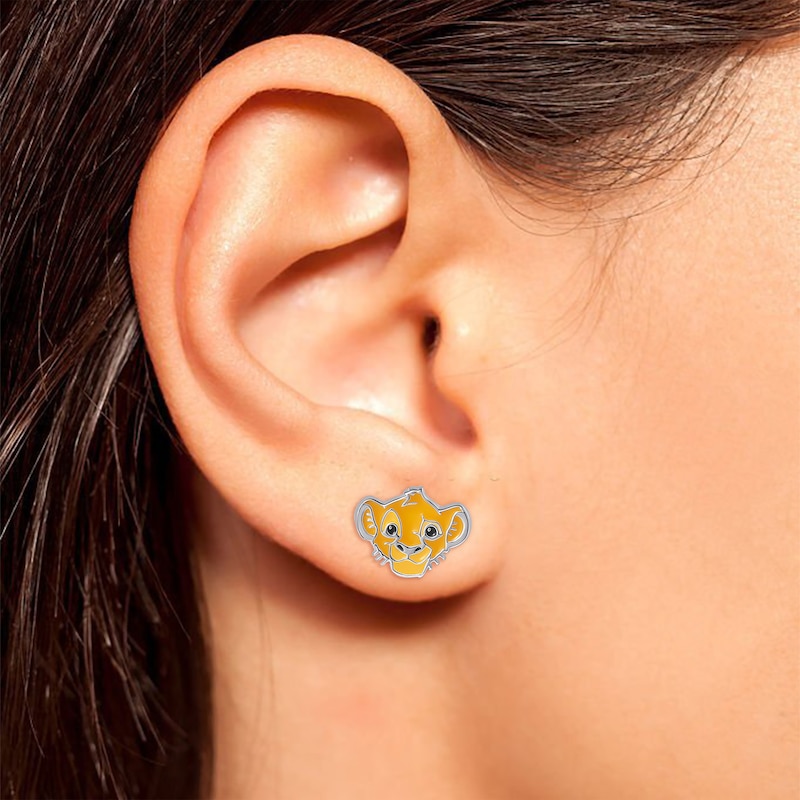 Main Image 3 of Children's Simba Stud Earrings Sterling Silver