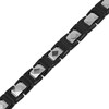Thumbnail Image 2 of Men's Faceted Link Bracelet Stainless Steel & Black Ion Plating 8.5"