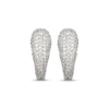 Thumbnail Image 2 of Diamond Pavé Tapered Huggie Hoop Earrings 1/2 ct tw Sterling Silver