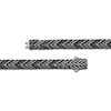 Thumbnail Image 3 of Men's Black Diamond Chevron Link Bracelet 1 ct tw Matte Gray-Plated Sterling Silver 8.5"