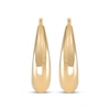 Thumbnail Image 2 of Oval Crescent Hoop Earrings 24K Yellow Gold Vermeil Sterling Silver 31mm