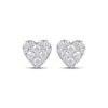 Thumbnail Image 2 of KAY Lab-Grown Diamonds Multi-Stone Heart Stud Earrings 1/2 ct tw 10K White Gold