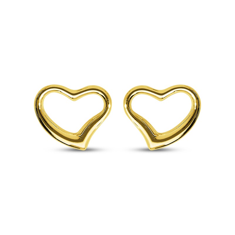 Main Image 2 of Reaura Heart-Shaped Stud Earrings 14K Yellow Gold