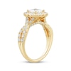Thumbnail Image 2 of Adore Princess-Cut Diamond Halo Engagement Ring 2 ct tw 18K Yellow Gold