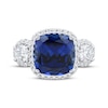 Thumbnail Image 3 of KAY Lab-Grown Diamonds Blue Lab-Created Sapphire Ring 1 ct tw 10K White Gold