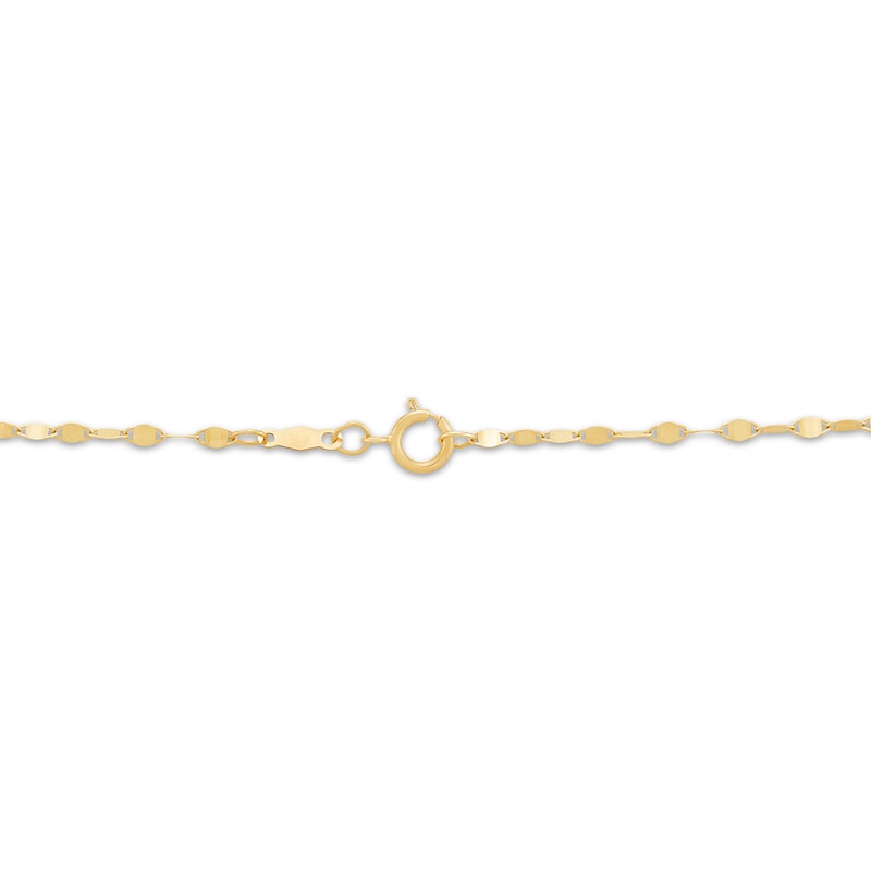 Main Image 2 of 1.95mm Diamond-Cut Double Strand Mirror Chain Necklace Solid 10K Yellow Gold 16"