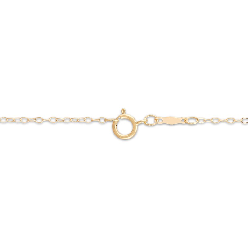 Main Image 2 of Diamond-Cut Curved Bar Layered Necklace 10K Yellow Gold 18"