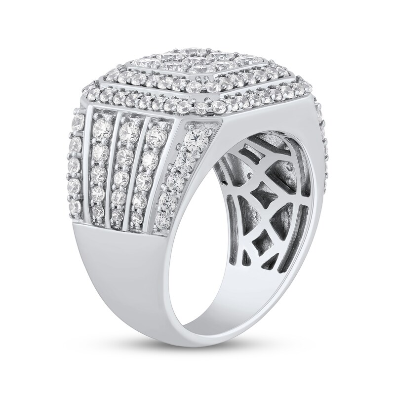 Main Image 2 of KAY Lab-Grown Diamonds Men's Multi-Stone Octagon Ring 3 ct tw 10K White Gold