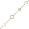 Thumbnail Image 3 of Clover Station Bracelet 24K Yellow Gold Vermeil Sterling Silver 7.5"